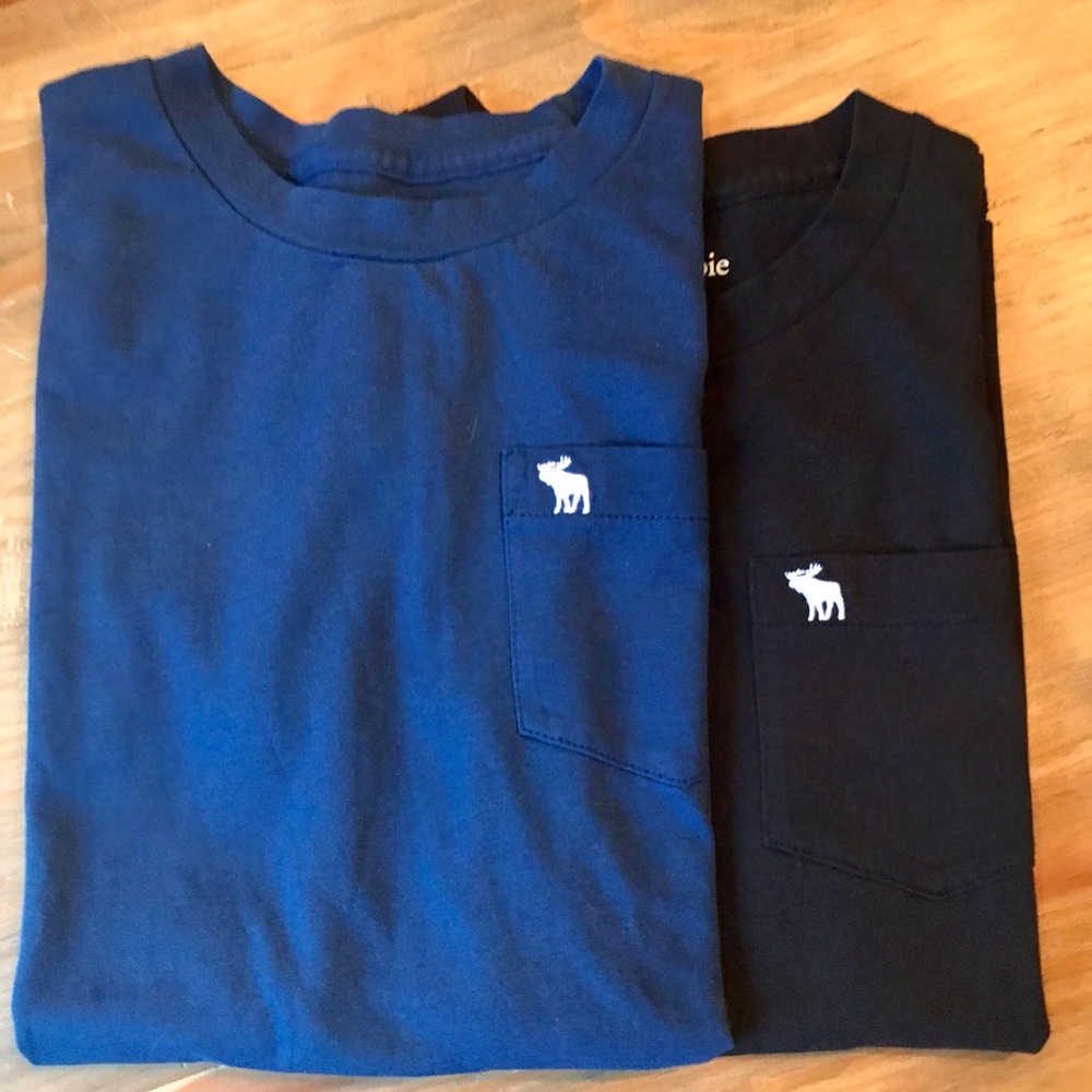 2 NWOT Abercrombie tank tops (black and blue)